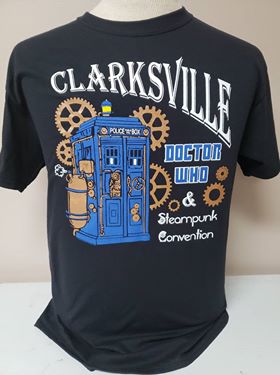 forbruge musikkens haj Wh - Clarksville Doctor Who & Steampunk Convention - Official T-Shirt |  Aardvark Tees