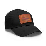 Twill Hat with Leather Patch (Rectangle) - Fundraiser Options