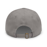 Twill Hat with Leather Patch (Rectangle) - Fundraiser Options