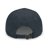 Twill Hat with Leather Patch (Rectangle) - Fundraiser Options