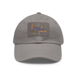 Twill Hat with Leather Patch (Rectangle) - Fundraiser Options