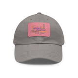 Twill Hat with Leather Patch (Rectangle) - Fundraiser Options