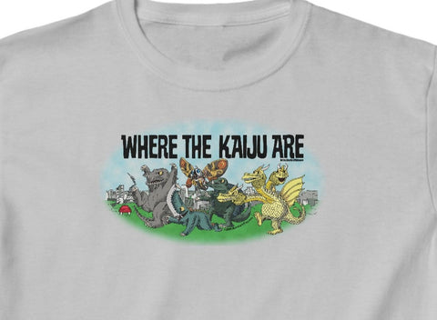 Where the Kaiju Are - Kids Heavy Cotton™ Tee