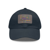 Twill Hat with Leather Patch (Rectangle) - Fundraiser Options