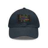 Twill Hat with Leather Patch (Rectangle) - Fundraiser Options